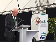 Ministerpräsident Winfried Kretschmann bei seiner Festrede während der Eröffnung