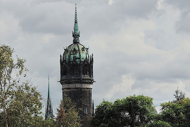 Turm der Schlosskirche zu Wittenberg