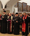 Erzpriester Radu Constantin Miron und Prälat Dr. Bertram Meier (2.v.l.) beim Gottesdienst zur Gebetswoche für die Einheit der Christen 2018