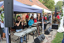 Die integrative Band "Seeside" während der Musik im Gottesdienst, Foto: ACK