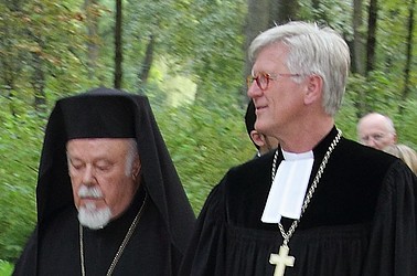 Metropolit Augoustinos und Landesbischof Bedford-Strohm