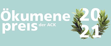 Das Logo des Ökumenepreises der ACK 2021.